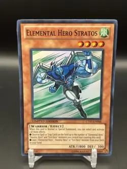 Elemental HERO Stratos CT07-EN006 2010 Collectors Tins Limited Edition LP YuGiOh - Image 2