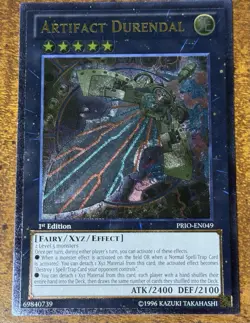 Artifact Durendal Ultimate Rare 1st Edition PRIO-EN049 YuGiOh Primal Origin NM - Image 3