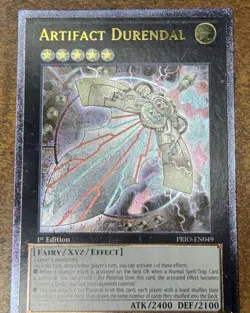 Artifact Durendal Ultimate Rare 1st Edition PRIO-EN049 YuGiOh Primal Origin NM - Image 4