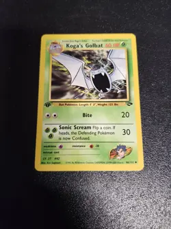 (1st edition) Pokemon Card KOGA'S GOLBAT GYM CHALLENGE Set 46/132 - Image 1