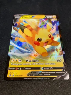 Pikachu V SWSH285 - Black Star Promo - Ultra Rare Holo Pokemon Card Near Mint - Image 4