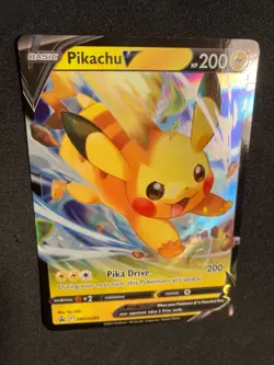 Pikachu V SWSH285 - Black Star Promo - Ultra Rare Holo Pokemon Card Near Mint - Image 5