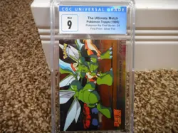The Ultimate Match cgc 9 MINT Pokemon Topps 1999 First Movie psa card 34 S FOIL - Image 1