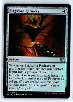 FOIL Slagstone Refinery The Brothers' War - MTG Magic the Gathering Card - Image 1