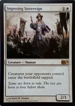 22/249 IMPOSING SOVEREIGN RARE CORE SET 2014 MTG CARD - Image 1