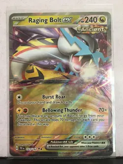 Raging Bolt ex 123/162 Near Mint Condition Card Pokemon TCG! Read Description! - Image 1