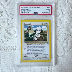 Pokemon TCG Smeargle 2001 PSA 9 Black Star Promo Card #32 - Image 1