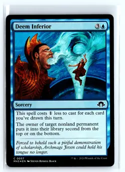 FOIL Deem Inferior Modern Horizons 3 Common - MTG Magic the Gathering Card - Image 1