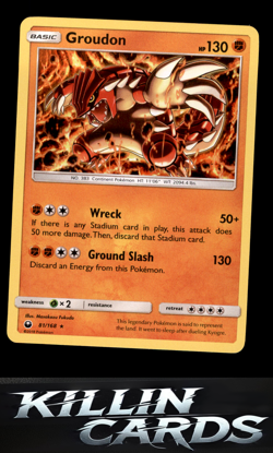 Groudon 81/168 Pokemon Holo Rare SM - Celestial Storm Card NM - Image 1