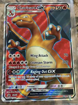 Pokemon TCG Charizard-GX #SM60 Black Star Promo Card Holo -Near Mint - Image 1