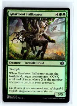 FOIL Gnarlroot Pallbearer The Brothers' War - MTG Magic the Gathering Card - Image 1