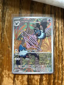 Swoobat 2025 Pokemon White Flare Illustration Card 120/086 Rare - Image 1