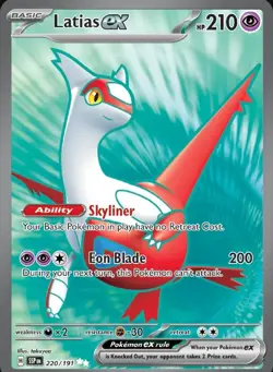 LATIAS EX 220/191 , TCG POKEMON Choose Your Card, Fresh From Booster Packs. NM - Image 1