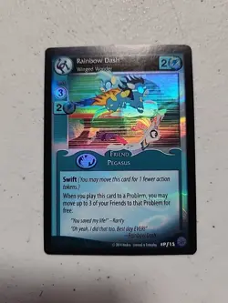 My Little Pony CCG Rainbow Dash Winged Wonder Promo Card - Image 1