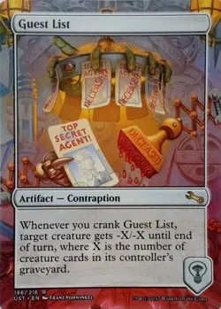 186/216 GUEST LIST RARE UNSTABLE MTG CARD - Image 1