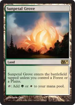 1x Sunpetal Grove Moderate Play MTG Magic - Kid Icarus - - Image 1