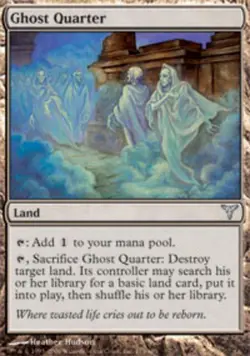 1x Ghost Quarter Moderate Play MTG Magic - Kid Icarus - - Image 1