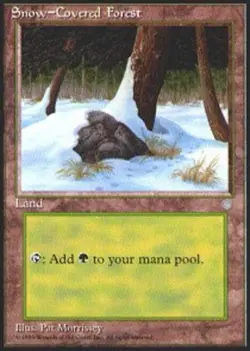 1x Snow-Covered Forest Moderate Play MTG Magic - Kid Icarus - - Image 1