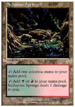 1x Sulfurous Springs Moderate Play MTG Magic - Kid Icarus - - Image 1