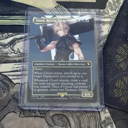 Cloud, Ex- SOLDIER Extended Art, MTG Single, FIN 0202 Mythic Near Mint - Image 3