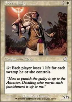 1x Stern Judge - Foil Moderate Play MTG Magic - Kid Icarus - - Image 1