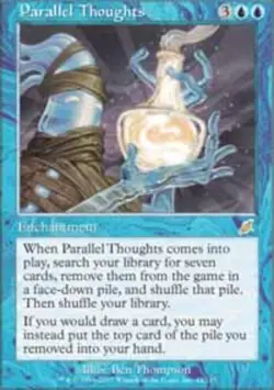1x Parallel Thoughts - Foil Moderate Play MTG Magic - Kid Icarus - - Image 1