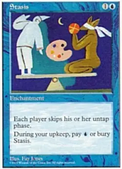 1x Stasis Moderate Play MTG Magic - Kid Icarus - - Image 1