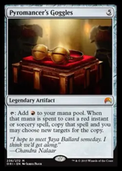 1x Pyromancer's Goggles Moderate Play MTG Magic - Kid Icarus - - Image 1