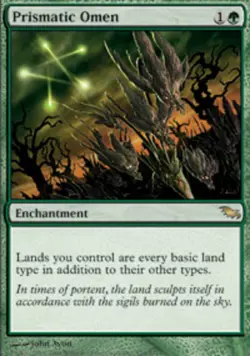 1x Prismatic Omen Moderate Play MTG Magic - Kid Icarus - - Image 1