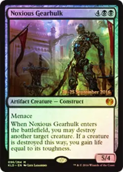 1x Noxious Gearhulk - Foil - Prerelease Promo Moderate Play MTG Magic - Kid Icar - Image 1