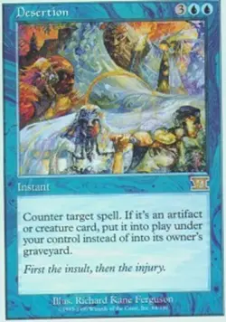 1x Desertion Moderate Play MTG Magic - Kid Icarus - - Image 1