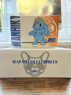 Pokemon Wanriky (Machop) 066 Anime Mini Card Nintendo Japanese Very Rare NM - Image 1