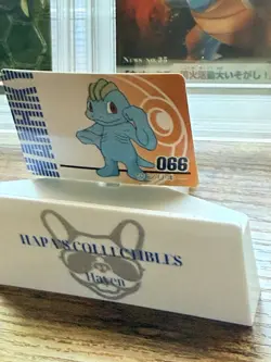 Pokemon Wanriky (Machop) 066 Anime Mini Card Nintendo Japanese Very Rare NM - Image 3