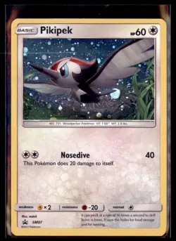 Pokemon Pikipek Sun Moon SM07 Cosmo Promo - Image 1