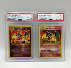 PSA 8 Charizard 11/108 Holo & Reverse Holo - Evolutions Pokemon TCG M/NM - Image 1