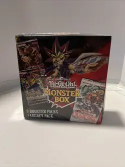 Yugioh Monster Mystery Box 9 Packs + 1 Legacy Pack New Factory Sealed 728192517051 - Image 1