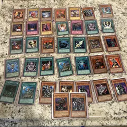 Yugioh TCG Card Lot Of 34 With Some Holo In Sleeves A4 - Image 1
