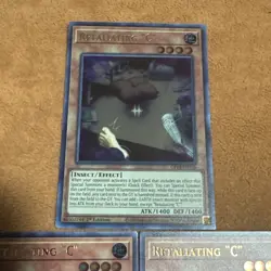 🔥 3x YUGIOH Retaliating "C" GFP2-EN108 ULTRA RARE NEAR MINT 1ST ED PLAYSET 🔥 - Image 2