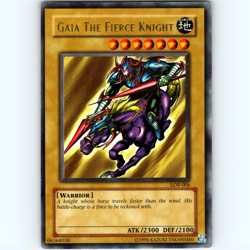 Yugioh Gaia The Fierce Knight LOB-006 Unlimited Ultra Rare Holo - LP 💎 - Image 1