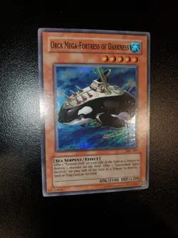 Yugioh 2004 Orca Mega-Fortess Of Darkness SR OG Print IOC-084 Near Mint - Image 2