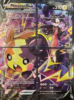 Morpeko V-Union SWSH287-290 Black Star Promo 4-Card Set Pokemon TCG NM/M - Image 1