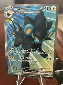 Luxray EX Holo Ultra Rare Twilight Masquerade Pokemon TCG Card 195/167 - Image 1