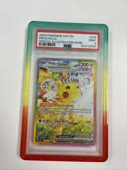 Pokemon TCG Surging Sparks Pikachu EX Card 238/191 PSA 9 - Image 1