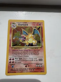 Charizard 4/102 Shadowless Base Set Holo Rare Vintage 1999 Pokemon Card - Image 1