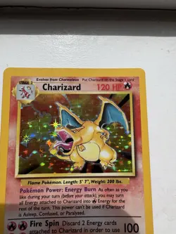 Charizard 4/102 Shadowless Base Set Holo Rare Vintage 1999 Pokemon Card - Image 2