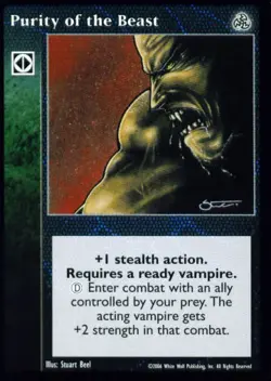 Purity of the Beast [Third set] - VTES card - Image 1