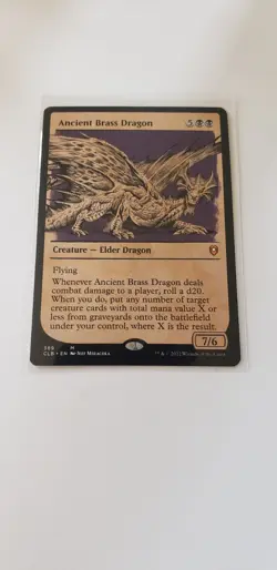 Ancient Brass Dragon *Showcase* - CLB-BF - NM - Magic The Gathering - MTG - Image 3