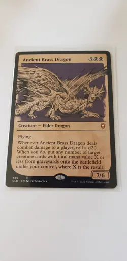 Ancient Brass Dragon *Showcase* - CLB-BF - NM - Magic The Gathering - MTG - Image 4