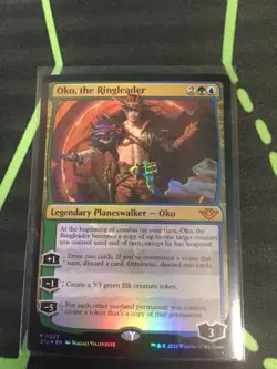 MTG Magic The Gathering Oko, The Ringleader Foil Prerelease Promo Planeswalker - Image 1