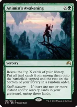 MTG MAGIC THE GATHERING - ANIMIST AWAKENING - MAGIC ORIGINS - NEAR MINT! - Image 1